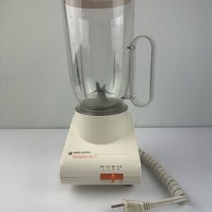 VTG Retro Black+Decker Handy Blender II Countertop Blender White – Tested